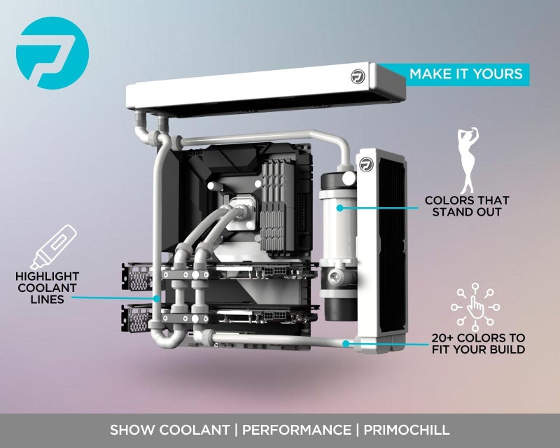 PrimoChill Opaque - Computer WaterCooling Show Coolant, Solid/Non-Transparent, Full Protection, Advanced User, PrimoPrep Included, Proudly Made in The USA (32oz/.9L) - Sky White SX - Image 3